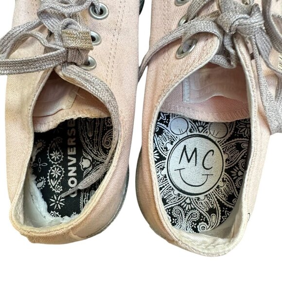 Converse Miley Cyrus Chuck Taylor All-Star Pink Glitter Platform Sneakers Size 7 - Picture 8 of 9